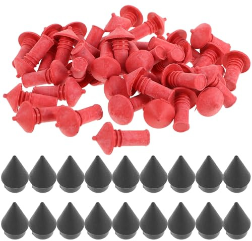 Hohopeti Kit de Réparation de Pneus Radiaux Bouchons Champignon en Caoutchouc Petit Format Mèches Robustes pour Crevaison Outil de Réparation pour Motos Scooters et Trottinettes
