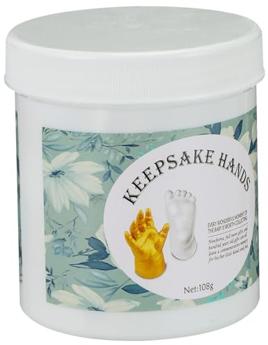 OSOLADY Kit di Fusione Mani e Piedi per Ragazzo Ragazza Cornice Oro, Facile da Usare, Regalo per Feste di Benvenuto e Compleanni