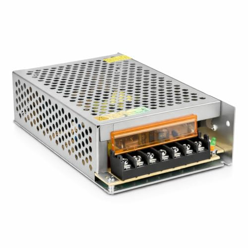 Jandei - Fuente de Alimentación Transformador 110/220V AC a 12V DC 100W 8,3A, Instalación en Interior IP20 para Tira Led, Neón o Dispositivos de Bajo Voltaje