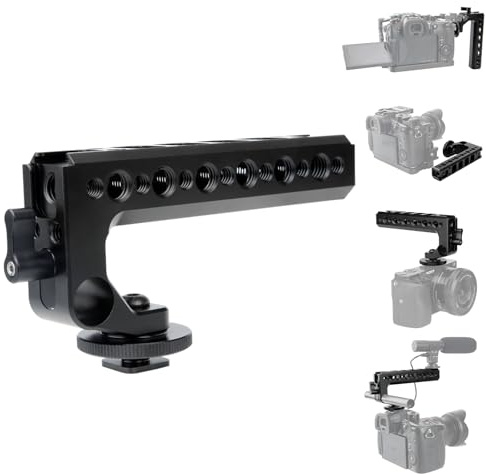 NICEYRIG Hot Shoe Griff Kamera Top Käse Griff mit Cold Shoe für DSLR Kamera Lumix GH5s GH5 Sony A6500/A6300/A6000 Käfig