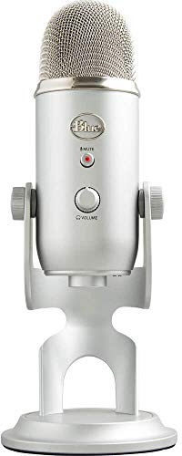 Blue Microphones Blue Yeti Podcaster + Hindenburg Journalist Bundle, Silber