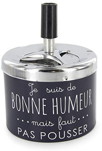 Cendrier Poussoir avec Message - Couleur Aléatoire