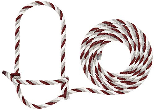 Weaver Leather Livestock Cattle Rope Halter, Maroon/Gray/White, 35-7900-67, 35-7900-67, 35-7900-67, 35-7900-67