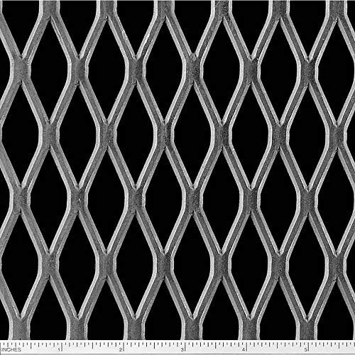 Steel Expanded Metal Sheet Flattened (3/4#9) .110 Thick, 1pc 24 x 48 w/ 2pc Stainless Steel BBQ Skewers