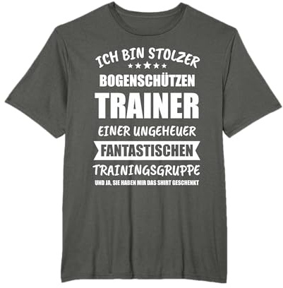 Bogenschießen Trainer Bogenschütze Geschenk T-Shirt