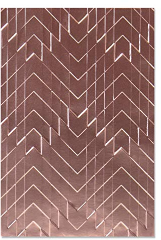 Sizzix 664761 3-D Strukturierte Impressionen Prägemappe gestaffelt Chevrons von Georgie Evans