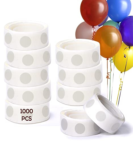Twins Markhor®1000 Pieces Glue Sticky Dot for Balloons Sticky Dots Double Sided Tape for DIY Craft Decorations,Glue Balloon Dots Double Sided Balloon Stickers for Crafting (1000)