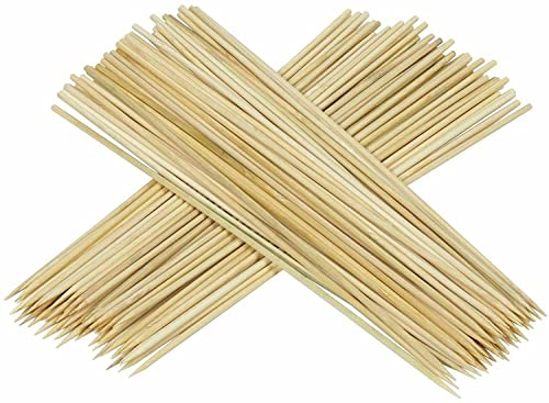 Vision4ever 150pcs Bamboo Skewers Sticks for BBQ Kebab Fruit BBQ Wooden (12 Inch)