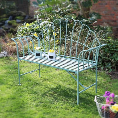 Melody Maison Antique Sage Green Garden Bench