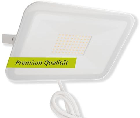 INNOVATE LED Strahler Außen IP65 [4000K 1020lm 50W 12cm] Gartenstrahler LED außen wasserdicht I Außenlampe Garage Balkongeländer I Outdoor Lampe Beleuchtung Garten I Außenleuchte Garten Scheinwerfer