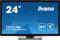 iiyama Prolite T2438MSC-B1 60,5cm 23,8 IPS LED-Monitor Full-HD 10 Punkt Multitouch Optical-Bonded kapazitiv HDMI DP USB3.2 Anti-Fingerprint IP1X 7H Metallgehäuse schwarz