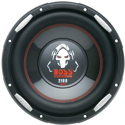 KIT-Set FÜR BOSS Audio Systems P106DVC 25 cm 10-Zoll-Subwoofer, 250 mm Durchmesser, 1050 Watt rms, 2100 Watt max, Doppelschwingspule 4 Ohm, DVC, für Auto, 1 Stück
