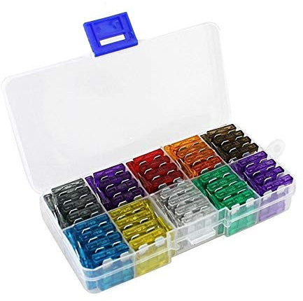 Sicherungen und Zubehör for Autos, 100 Stück/Lot Sortiment Auto Standard-Flachsicherungen 2A 3A 5A 7,5A 10A 15A 20A 25A 30A 35A for Fahrzeug Motorrad Boot LKW Circuit Protection Fuse