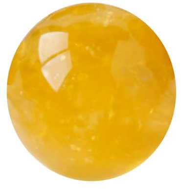 NIBHZ Fluorite Gialla Naturale Viola Mica Sfera di Cristallo Simbiotica Pietra Grezza Pietra Energetica Lucida Matrice a Sette Stelle Ornamenti per Portico di Casa,C-40~45mm