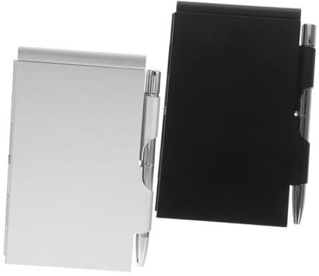 CAXUSD 2sätze Digitales Notizbuch Mit Stift Taschennotizbuch Aus Aluminiumlegierungspapier Tragbarer Notizblock Fürs Büro Notizblöcke Mit Abreißseiten Für Glattes Schreiben Mini-notizbuch