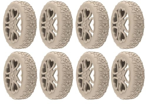 Coperture per ruote per bagagli, coperture di protezione per ruote per bagagli - Coperture per ruote per valigia in silicone anti-nomin,Custodia protettiva 8x, pantofole per abiti con floreale | Silicone Pattini a Texture Floreale, Ricambi per Custodia Protettiva, Set di Ruote per Valigia da Viaggio