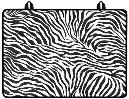 LACIYISON Copertura ignifuga per stufa elettrica, motivo zebrato, 73,3 x 53,3 cm, resistente al calore, in vetro, per fornello elettrico