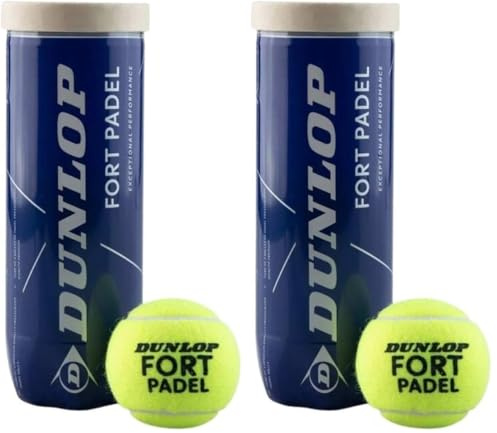 DUNLOP Fort Padel – FIP-zugelassene Padel Bälle für Turnierspiele