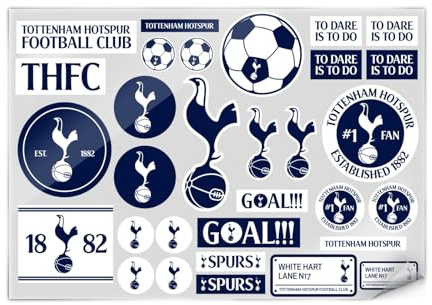 Head Case Designs Officially Licensed Tottenham Hotspur F.C. Logos And Iconic Quotes Graphics Stickers & Skin Decals Compatible for Laptop Smartphone Gaming Notebook