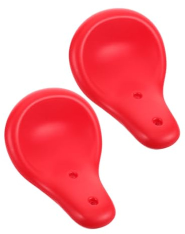 TOYANDONA 2pcs Plastic Seesaw Seat Replacement Pads for Kids Playground Equipment Boys and Girls Outdoor Fitness Accessories Red