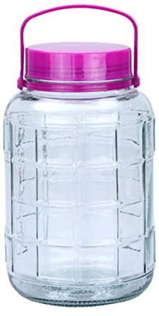 Mobestech Barattolo Vetro Trasparente Ermetico Capacità per Fermentazione e Conservazione Alimenti Secchi Vaso Sigillato Versatile per Vino Fatto Casa Fermentati e Sottaceti