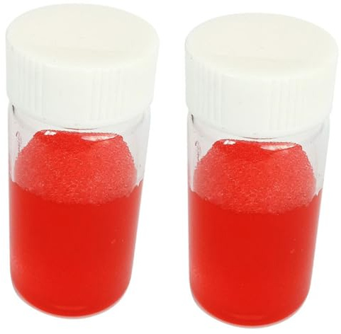 FOYTOKI Pinzettenreiniger 2 Stück Rot Schwamm und Reinigungsflüssigkeit für Wimpernzangen und Pinzetten zur Gründlichen Reinigung bei Wimpernverlängerungen Hautfreundlich Zufällige Farbe
