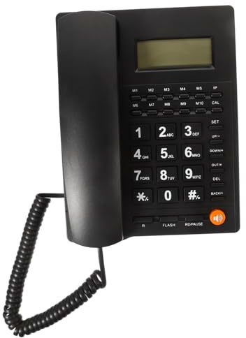 POPETPOP Téléphone Fixe Filaire à Grandes Touches pour Personnes Âgées Écran Bureau et Maison Communication Fiable