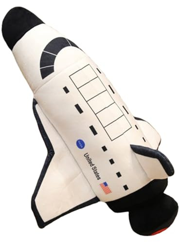 champracer Space Shuttle Jouet doux en peluche rempli d'astronaute Coussin en peluche kawaii, coussin douillet, fusée, jouet pour enfants, cadeau (avion, 40 cm)