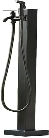 Fontana da giardino per esterni, colonna d'acqua quadrata verticale, fontana marrone per irrigazione, lavaggio automatico, decorazione da giardino, design durevole ed elegante