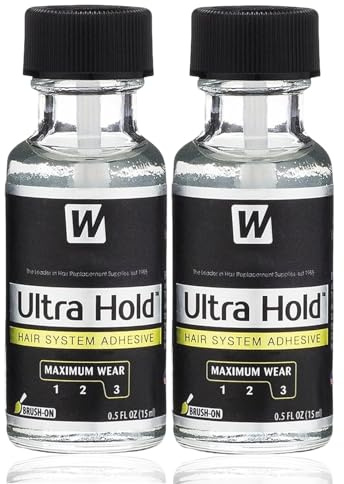 Waterproof Wig Glue Lace Front - Latex-Free Wig Glue-Strong Hold Invisible Bonding Adhesive Hair Glues for Wig - Latex-Free & Oil-Resistant (2PCS*15ml)