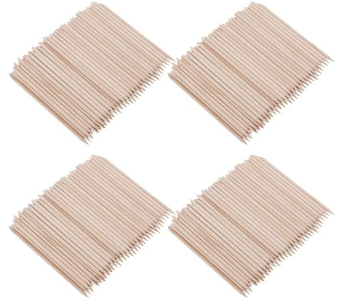 Gogogmee Bastoncini per Cuticole in Legno 300 Pezzi Doppia Estremità per Manicure e Pedicure Strumento per Pulizia Unghie Mani e Piedi Bastoncino Legno 15 CM per Rimuovi Cuticole