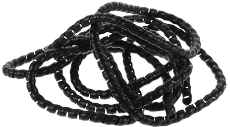 Guaina Cavi Elettrici 3 Metri, Protezione Isolante Nero | Tubo Flessibile in Pp per Gestione Fili, Design Antintrico