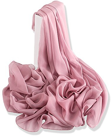 YFZYT Sommerschals Mode Frauen Lady Mädchen Schals, Sonnenschutz Bestickt Feder Muster Weichen Seide Langen Schal Stola Schal Farbverlauf Geschenk Freundin Damen Wrap Stola - Haut Lila