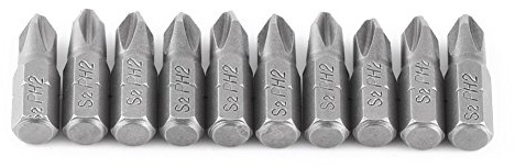 10 Stück PH2 Bit 25 mm Länge 1/4 Zoll Sechskantschaft S 2 Magnetische PH2 Kreuzschlitz-Schraubendreher-Bits für Trockenbauschrauben