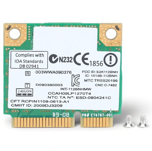 ASHATA Wireless-Netzwerkkarte, PCI-E 300 Mbit/s Wireless-Netzwerkkarte für LINK1000 N1000 112BNHMW, Wireless-WLAN-Karte für T420S/X220/T520