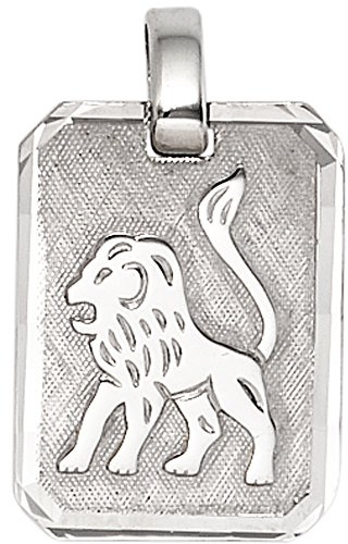 Jobo Sternzeichen-Anhänger aus 925 Sterling Silber eckig
