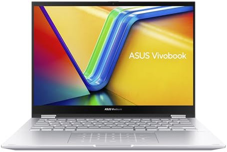 Asus Vivobook S14 TN3402YA-LZ348W Flip 14 Pouces Tactile WUXGA (AMD Ryzen 5 7430U, 16GB DDR4 RAM, 1TB SSD, AMD Radeon Graphics, Windows 11 Home) - Silver