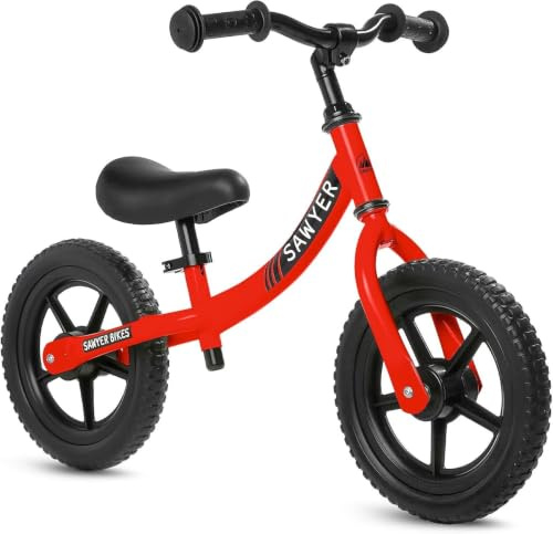 Sawyer Bikes - Biciclette Senza Pedali Ultraleggera – Bambini 2, 3, 4 e 5 Anni (Rosso)