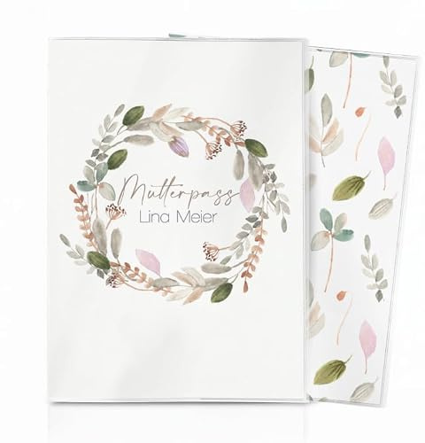 Cozy Racoon 3-teilige Mutterpasshülle für den deutschen Mutterpass | Hochwertige Hülle für deinen Mutterpass | Design Country Breeze (mit Personalisierung/mit Name)