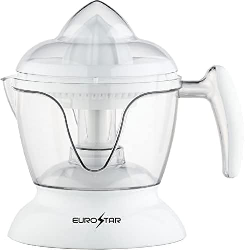 EUROSTAR ECJ600WHITE 25oz Electric Citrus Juicer, White