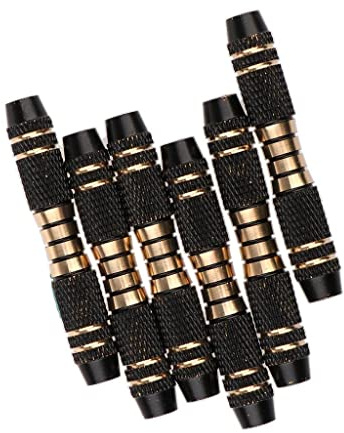 zalati 6pcs 16 Gramos Ejes de dardos Barriles Cobre Reemplazo Negro