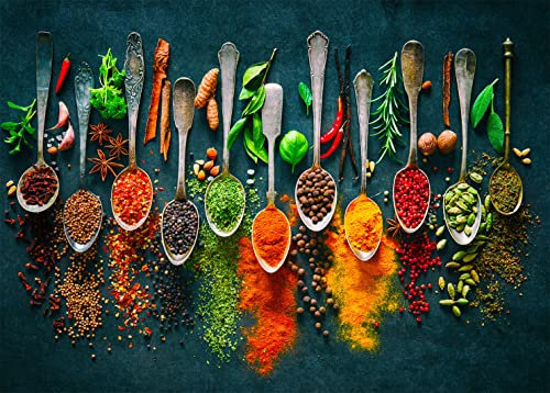 Jigsaw Puzzles 1000 Pieces for Adults Puzzles for adults 1000 Piece Puzzle Educational Games-Colourful spices from all over the world