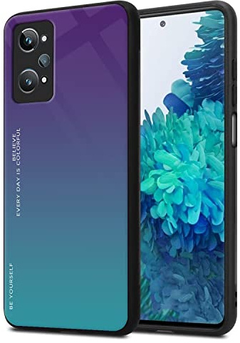RankOne Gradient Glitter Funda para Realme GT2 / GT Neo2 / GT Neo 3T (6.62 Inches), Thin Slim Carcasa Protectora para Teléfono - 3