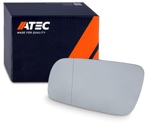 ATEC Germany 1x Glace de rétroviseur gauche chauffé Rétroviseur latéral | Compatible avec: SEAT IBIZA II, VW BORA I, BORA Variant, GOLF IV, GOLF IV Cabriolet, GOLF IV Variant, PASSAT B5