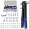 Acboor Pince a Insert: Pince à Insert Fileté 110PCS Pince pour écrous à river Outil pour écrous à river Ecrou à river et mandrin avec M3 M4 M5 M6 M8 pour meubles Décoration Remorque(Bleu)