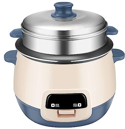 AMiwet Cuociriso da 3L/4L Cottura Veloce Pentola Antiaderente Rimovibile per Cucinare Zuppe, Riso, Stufati Mantieni Caldo Piroscafo Indipendente per 3-5 Persone,4L