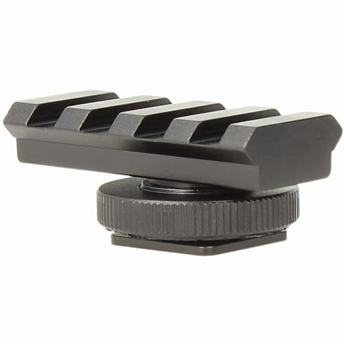 Minadax Adaptateur pour visière Red Dot avec rail Picatinny pour le raccordement à la griffe de flash de l'appareil photo
