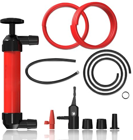 Handpumpe Wasser Absaugpumpe Benzinpumpe Saugpumpe Umfüllpumpe Schläuchen Set Tragbare Luftpumpenhorn Flüssigkeiten Umfüllpumpen Wasserpumpen