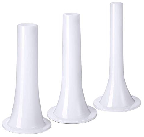 Qndanoan 9Pcs Plastic Sausage Stuffer Tubes Funnels Sausage Filling Tool for Size 5 Meat Grinder Food Grinder 1.5cm,1.9cm,2.3cm