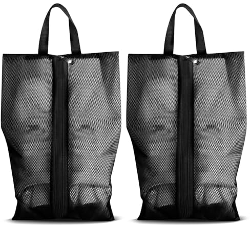 Upbeat Schuhtasche Reise Große, Wasserfeste Schuhbeutel Reise mit Reißverschluss, Schmutzabweisender Schuhsack, Tragbarer Schuhsack. Schuhtaschen für Reisen und Camping